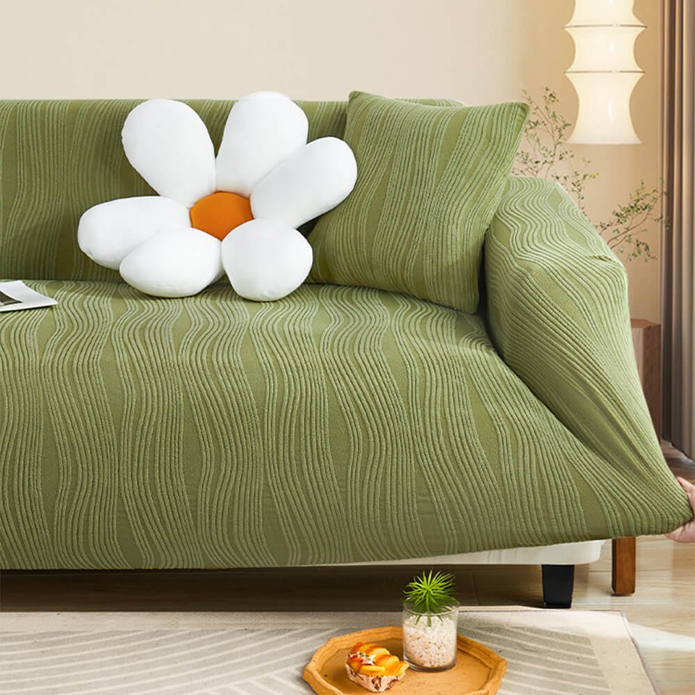 Jacquard-Stretch-Vollbezug, kratzfester Couchbezug