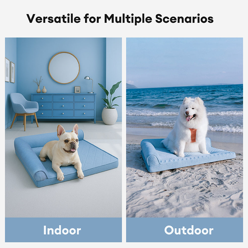 Cama de perro ortopédico sin deslizamiento sin deslizamiento de enfriamiento grande