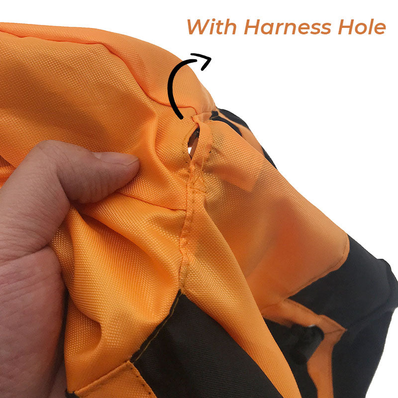 Cane impermeabile in tessuto Oxford Impermeabile a portata piena con gambe e cappuccio