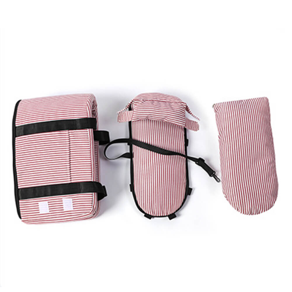 Elegante asiento de seguridad para perros de viajes portátiles a cuadros