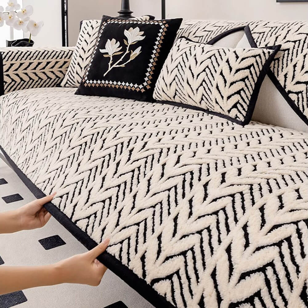 Coperchio di divano anti-scratch di peluche e crasph di peluche e craspelli