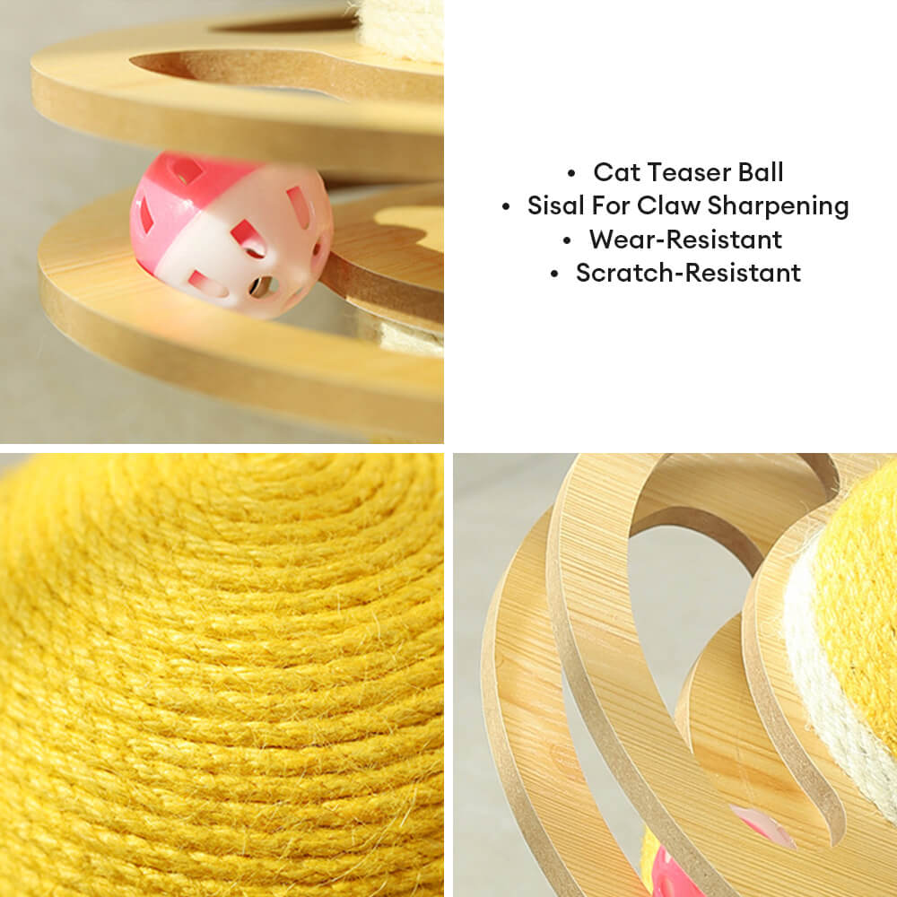 Sisal scratching bola interactiva gato juguete
