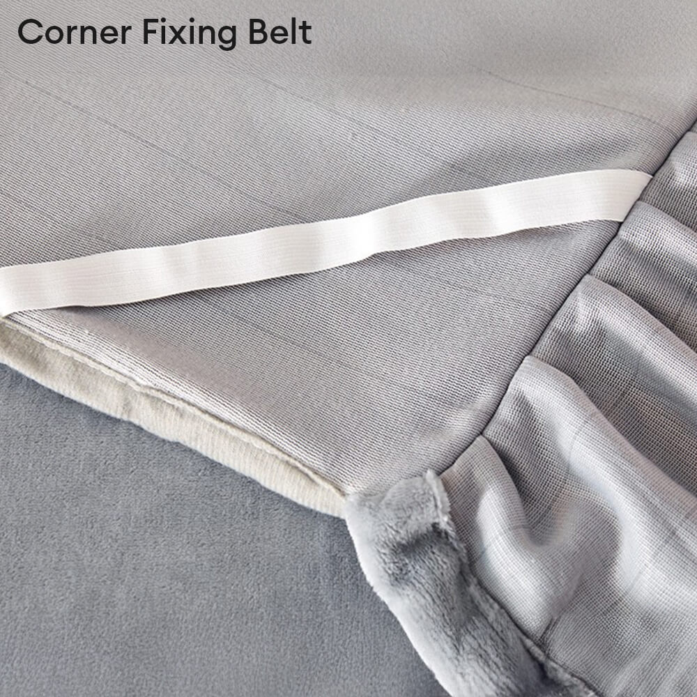 Sólido <tc>Color</tc> Funda protectora de colchón de terciopelo suave y cálido con forma de leche para cama