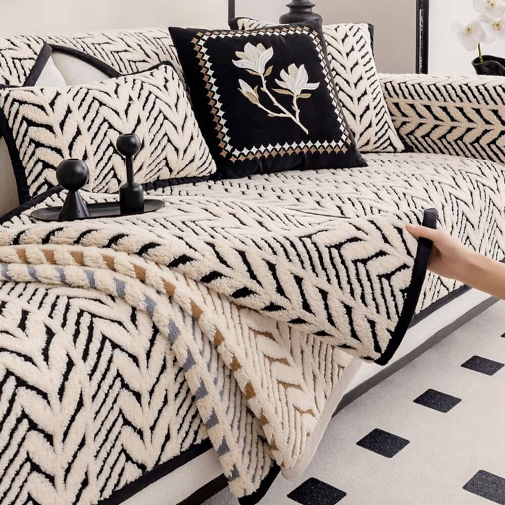 Coperchio di divano anti-scratch di peluche e crasph di peluche e craspelli