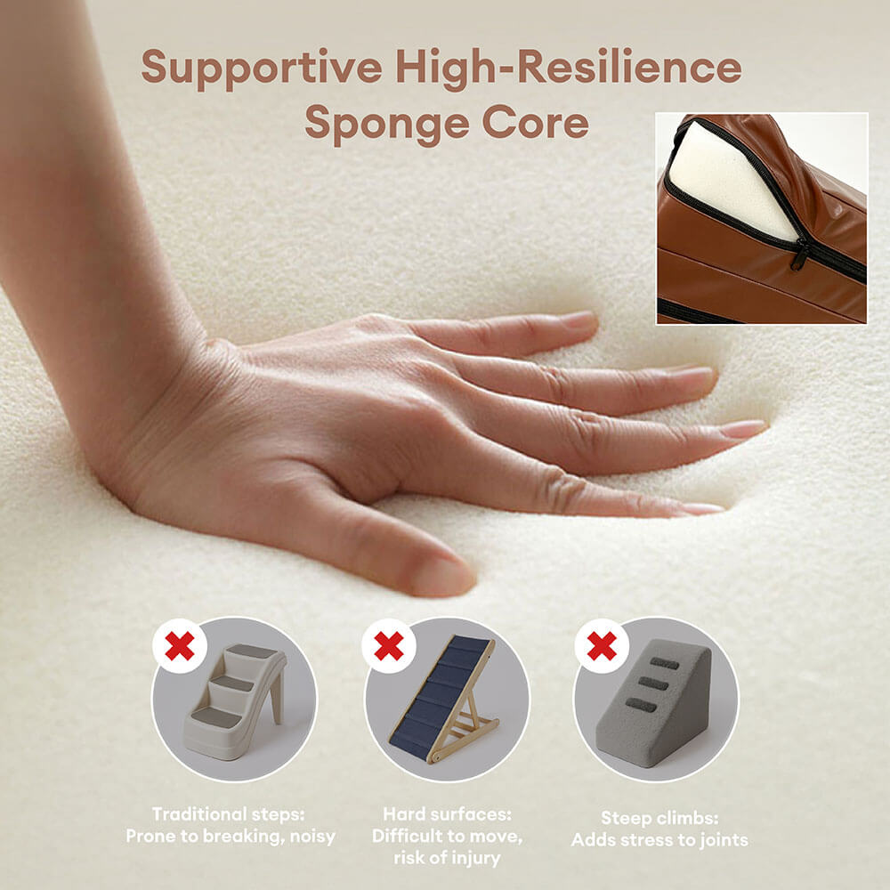 Escaleras de mascotas de nivel múltiple de cuero de PU lavable por el agua