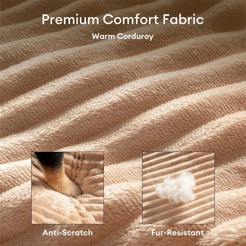 Cama de perro de sofá de gran y acogedora y acogedora