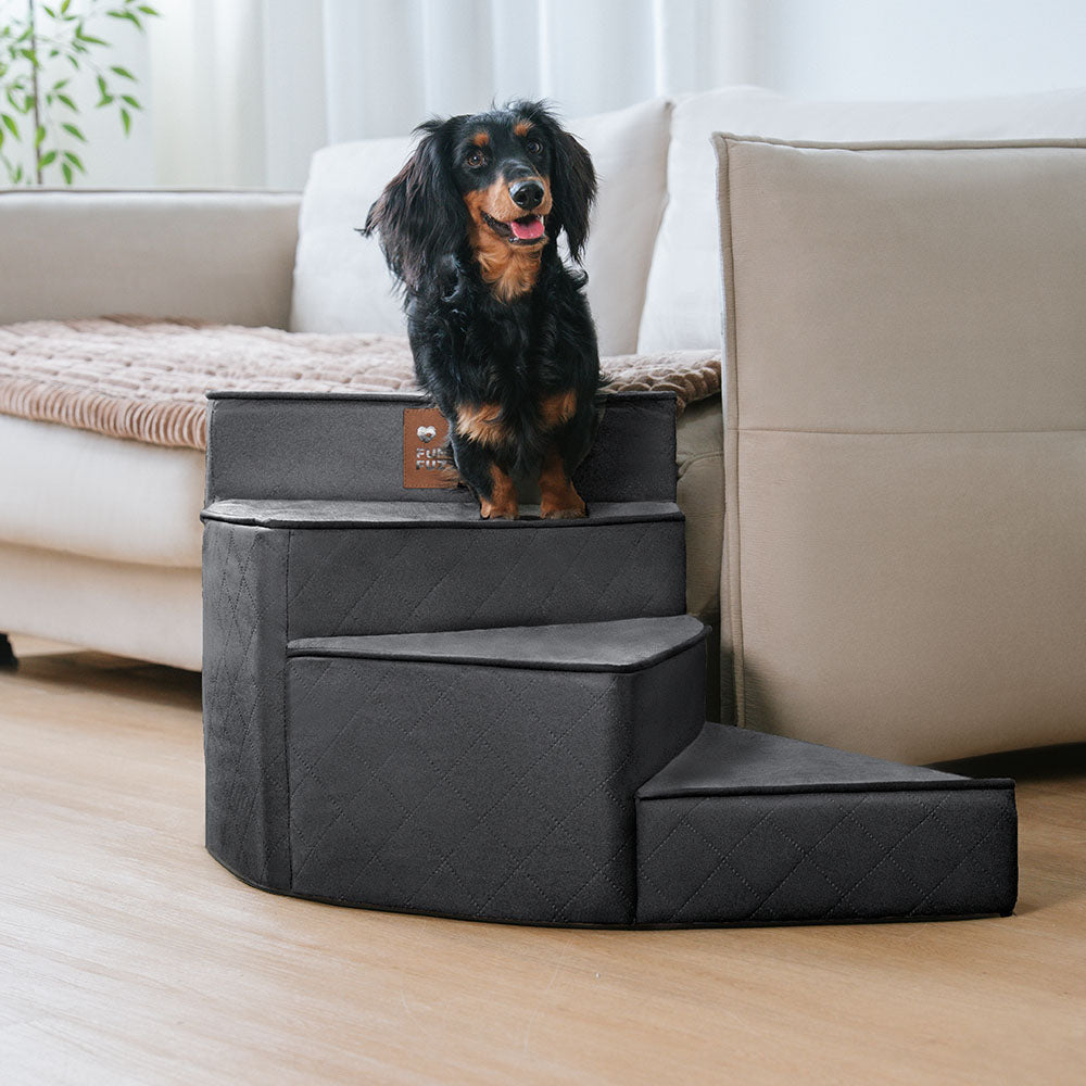 Escaleras de mascotas de espiral extraíbles repelentes de agua de lujo