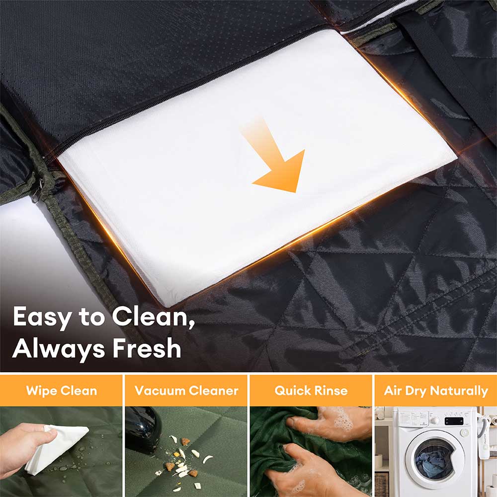 Mobile Bedroom Extra-Large Full Coverage Dog Back Seat Extender - Ideal for Travel & Camping