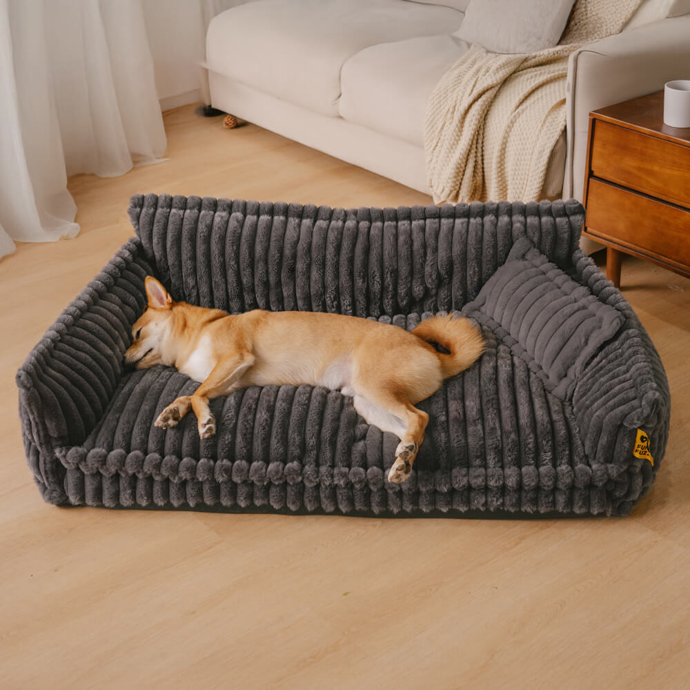 Gran almohada de perros suaves y esponjosas lavables con almohada de perro suave para perros sofá sofa-snozy sueño