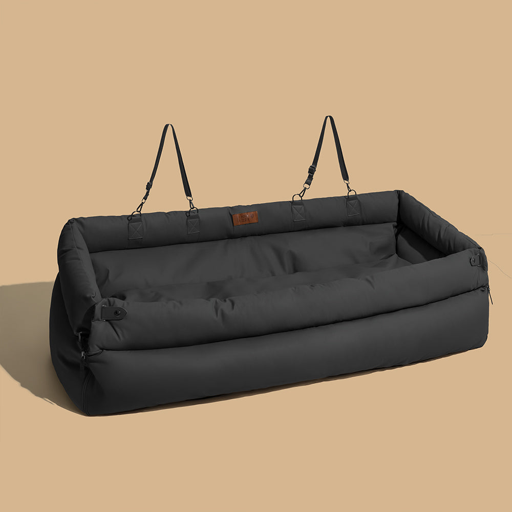 Cama de refuerzo de asiento para perros de cuero para perros de lujo - Voyager urbano