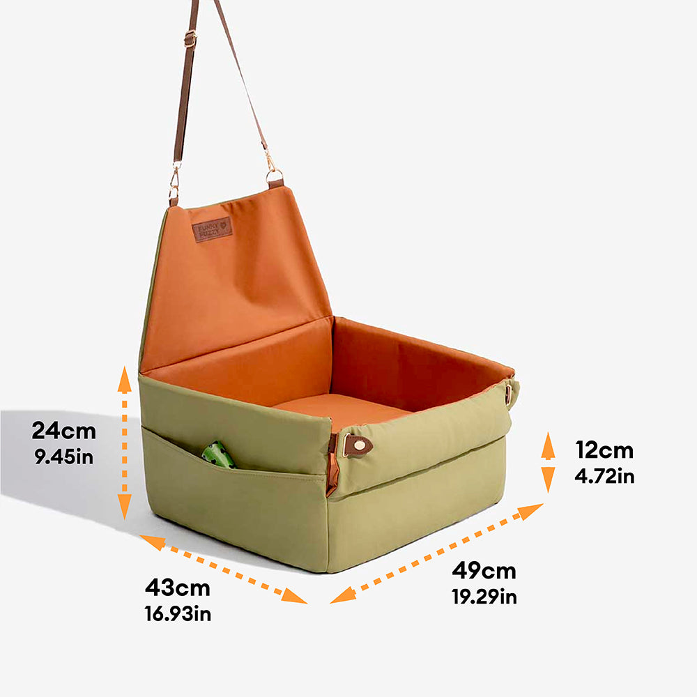 Cama elevada de asiento de asiento para perros de cuero para perros de cuero para perros - Voyager urbano