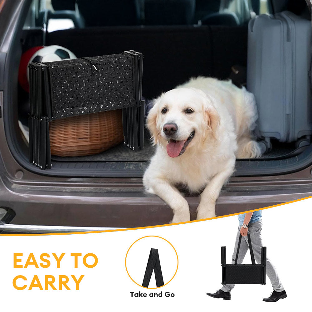 Viaje Portable plegable 4 pasos Las escaleras para perros sin deslizamiento