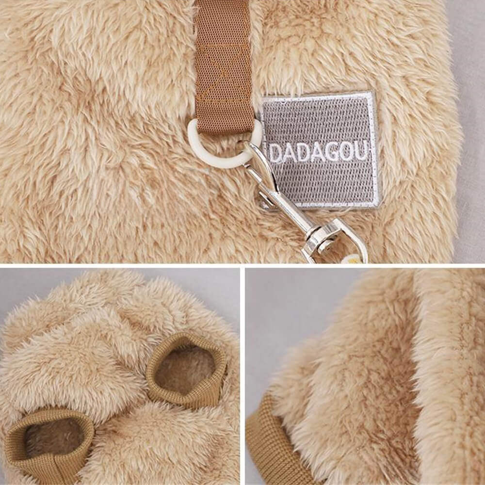Giust per cani fuzzy comodo ed elegante - perfetto per le passeggiate invernali