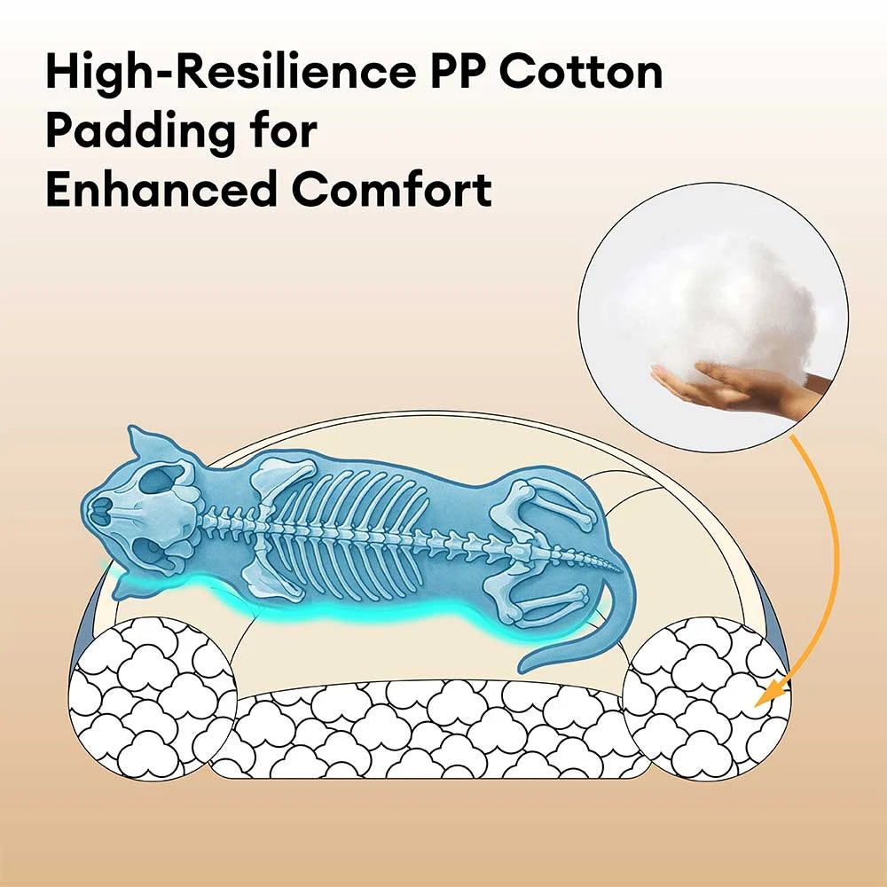 Cama de perros de donas anti-ansiedad ultra lujosa