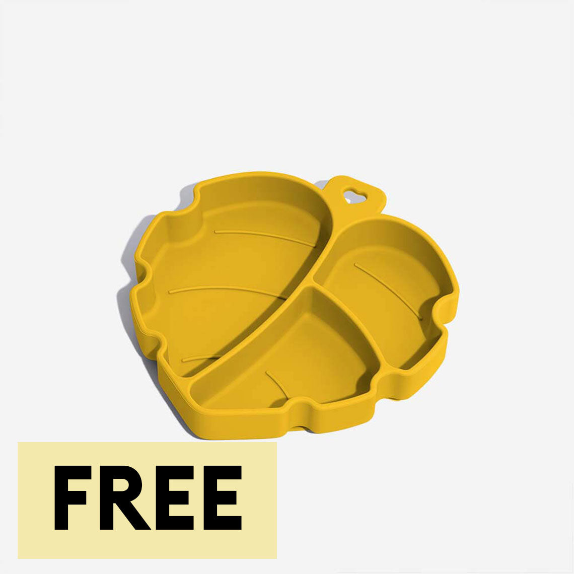 Tazones de mascota de taza de succión - hoja