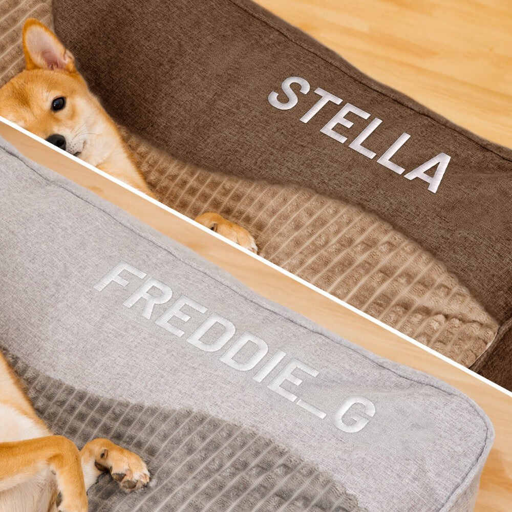 Cama de amortiguación de perros de protección de columna de columna de arañazos grande y grueso personalizado