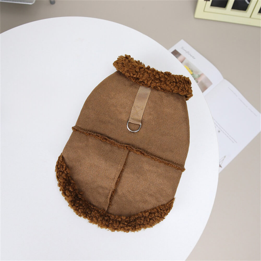 Giacca per cani shearling - capispalla invernale calda ed elegante