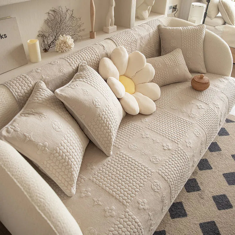 Coperchio di divano antimpasti di cotone in cotone lavabile in cotone in lavaggio 3D