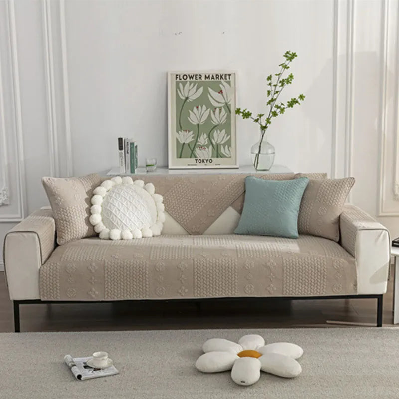 Coperchio di divano antimpasti di cotone in cotone lavabile in cotone in lavaggio 3D