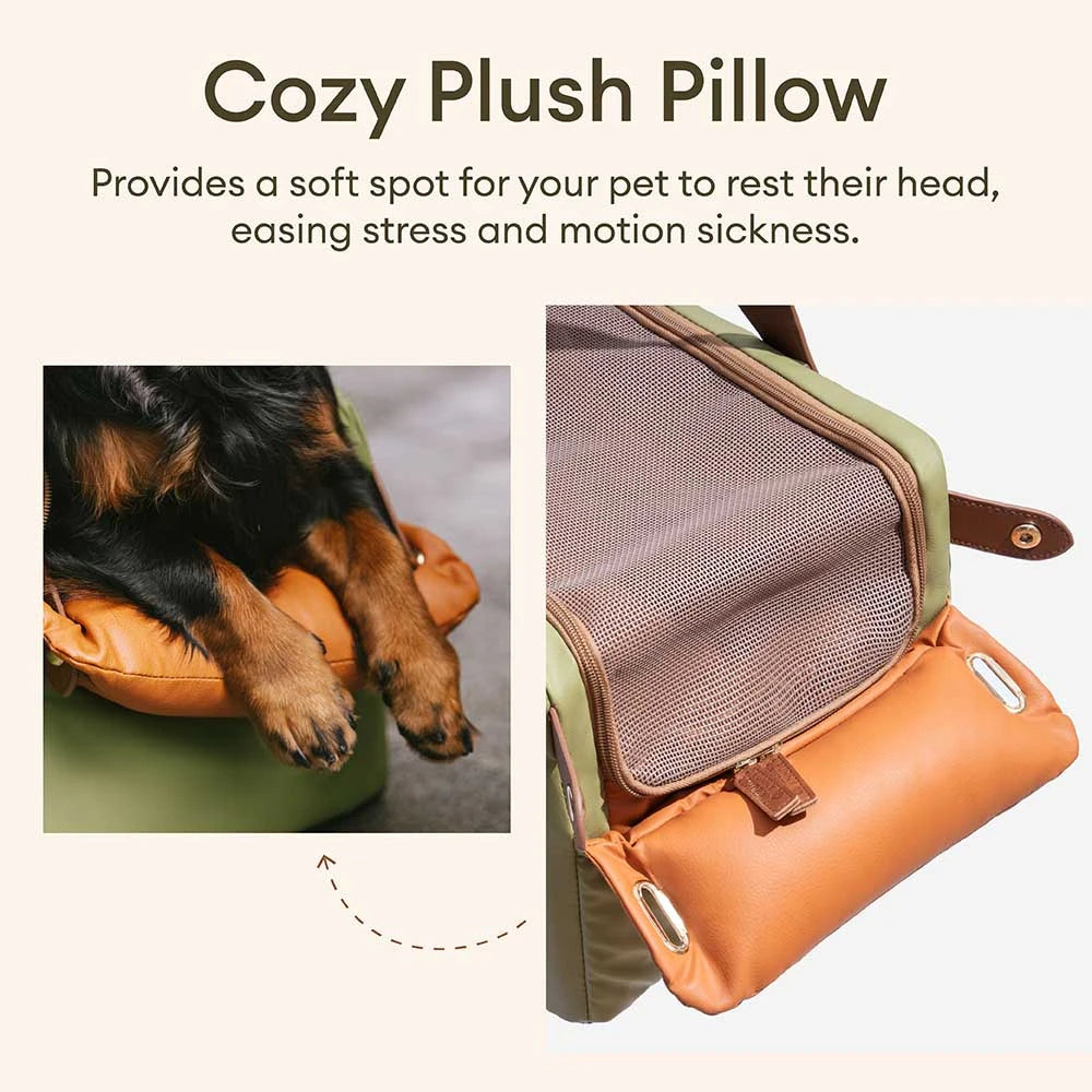 Asiento y transportista de la consola del centro de seguridad de cuero de cuero de lujo - Voyager Urban