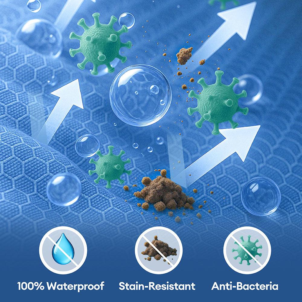 Vollständig orthopädisches, rundumstützendes, wasserdichtes Hundebett für große Hunde