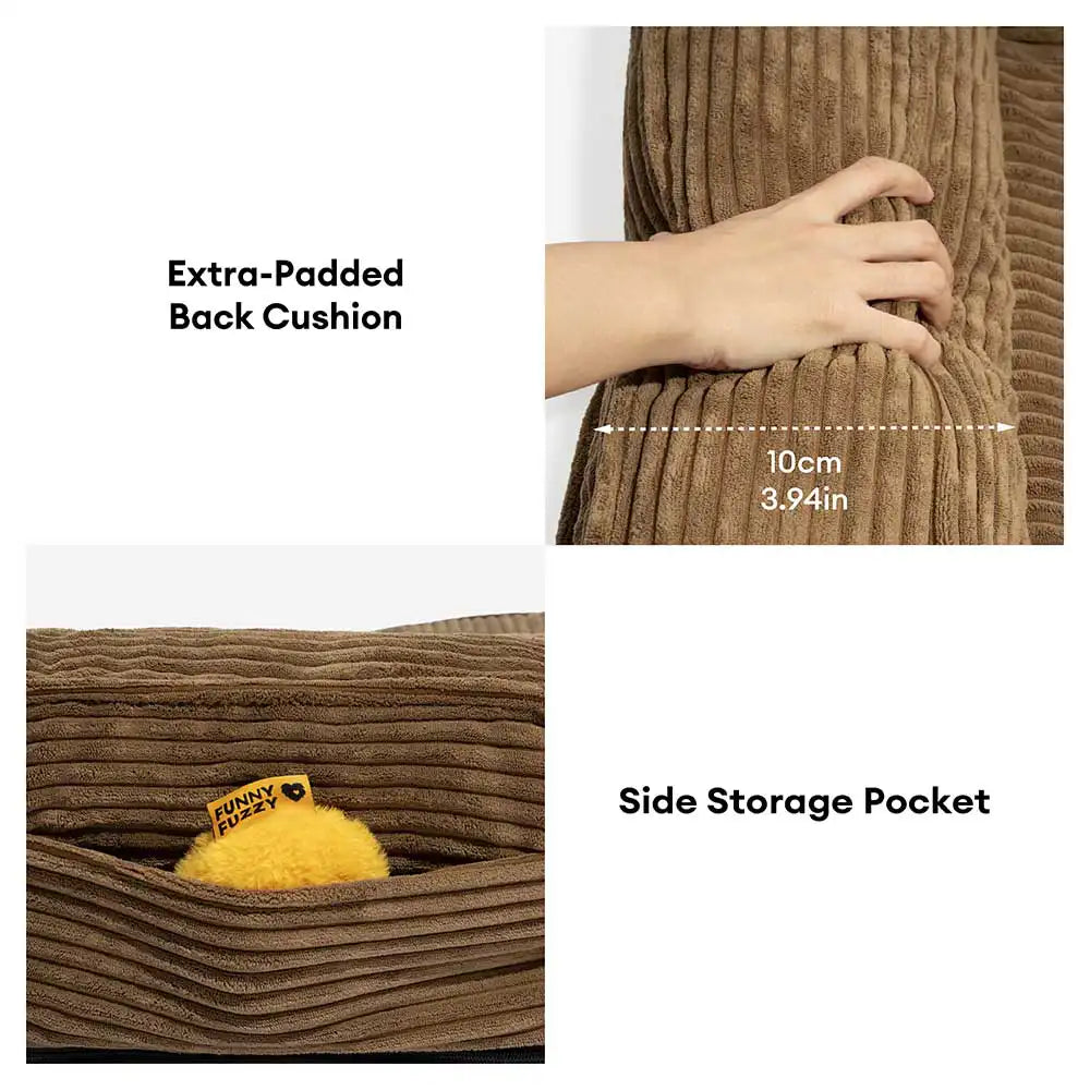 Cana de cana Anti -Scratch Exprovable Cama de perros ortopédica con almohada - COMFYSOFA