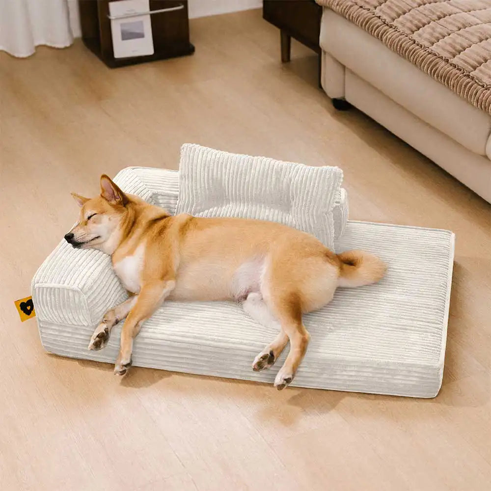 Cana de cana Anti -Scratch Exprovable Cama de perros ortopédica con almohada - COMFYSOFA