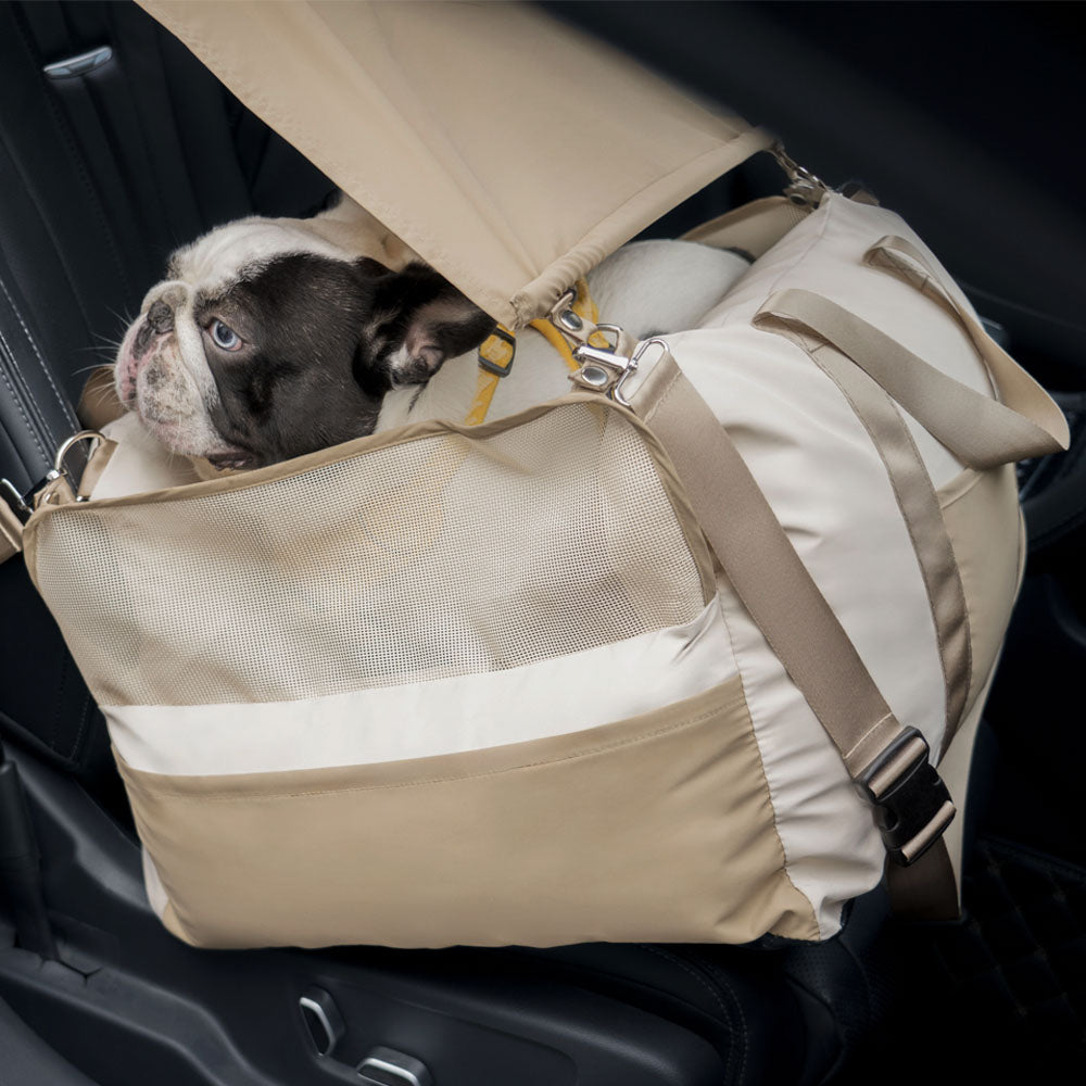 Asiento para el automóvil para el sol - Pup Rover impermeable transpirable protección contra la seguridad de la seguridad asiento de automóvil para perros