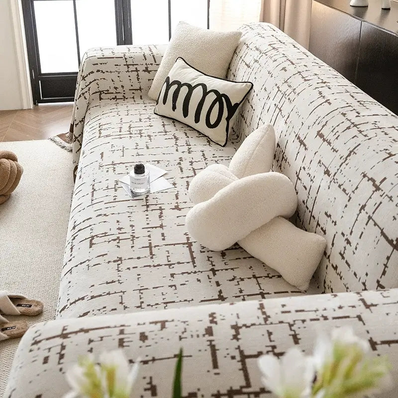 Tapa de sofá de lanzamiento de comodidad multifuncional anti-sesates transpirable transpirable