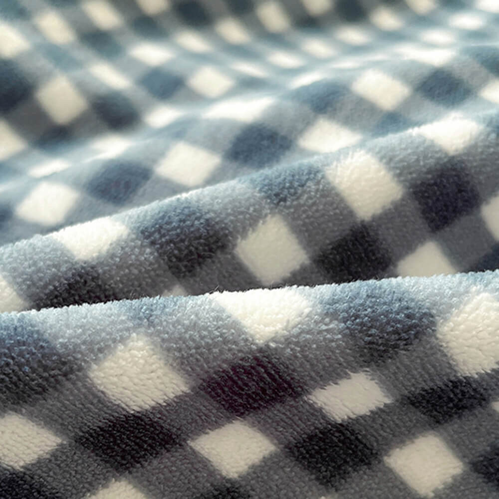 Foglio letto di velluto per latte a quadri accogliente antistatico