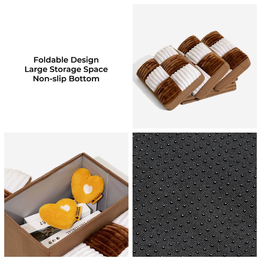 Scale per cani artigianali a mano a corto di scacchiere con deposito - multifunzionale e pieghevole