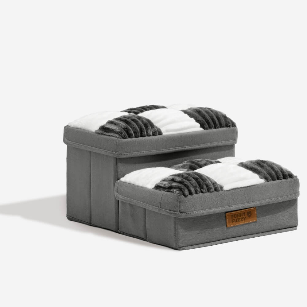 Scale per cani artigianali a mano a corto di scacchiere con deposito - multifunzionale e pieghevole