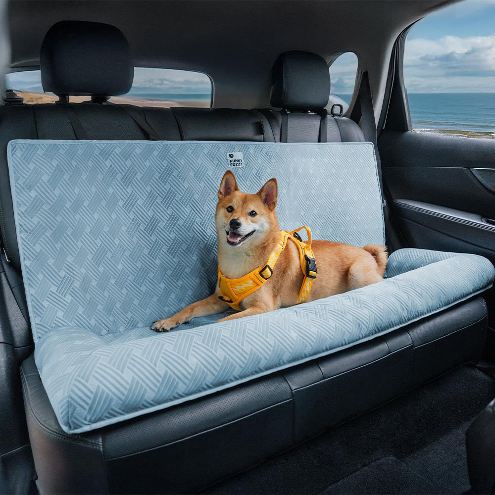Bolstia de viaje de enfriamiento Seguridad asiento trasero Bed de asiento para perros grande - Rover con frío