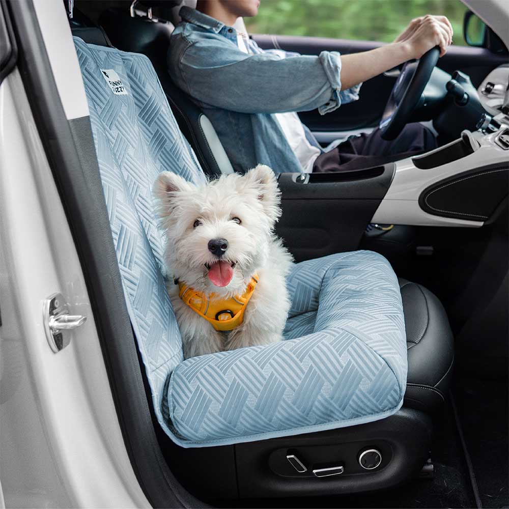 Bolstia de viaje de enfriamiento Seguridad asiento trasero Bed de asiento para perros grande - Rover con frío