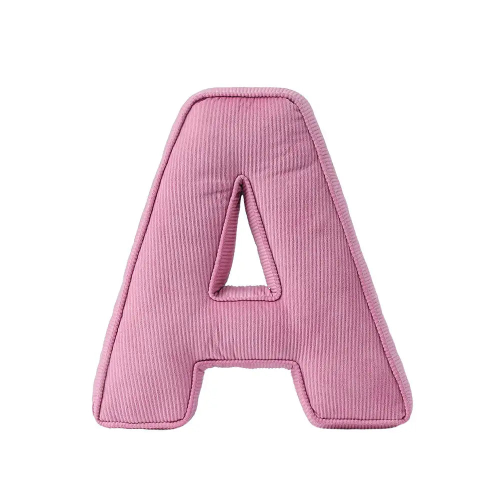 Corduroy Soft Hugging Letter Sofa Pillow