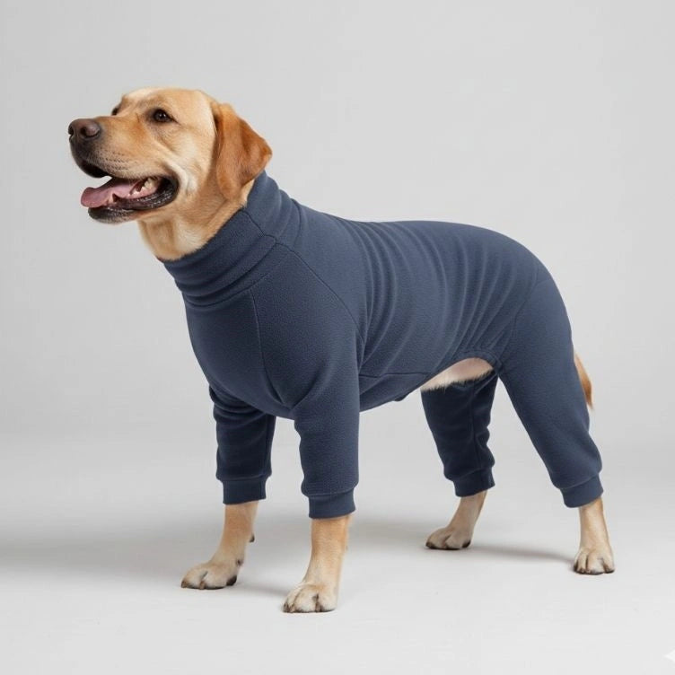 Pajamas per cani in pile accogliente - abbigliamento per il sonno perfetto per cani di grosso