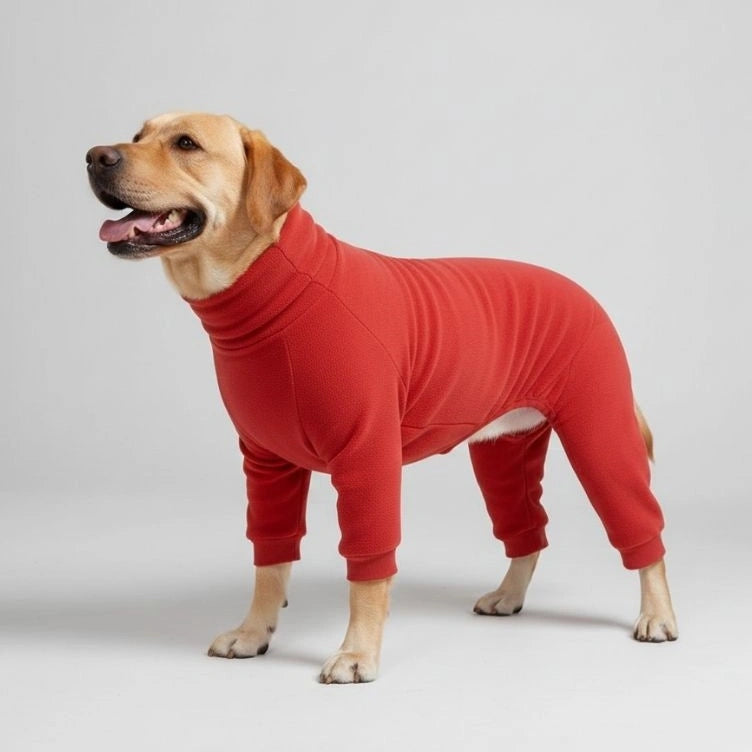 Pajamas per cani in pile accogliente - abbigliamento per il sonno perfetto per cani di grosso