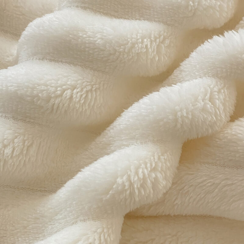 Cama ortopédica de confort de crema esponjosa y sofá de gato