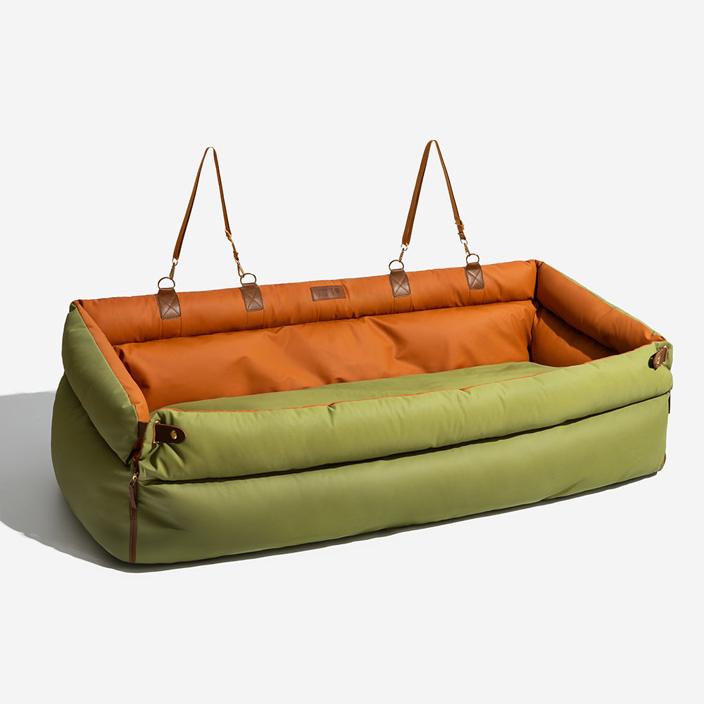 Grande seggiolone per auto per auto con cani in pelle finta deluxe - Urban Voyager