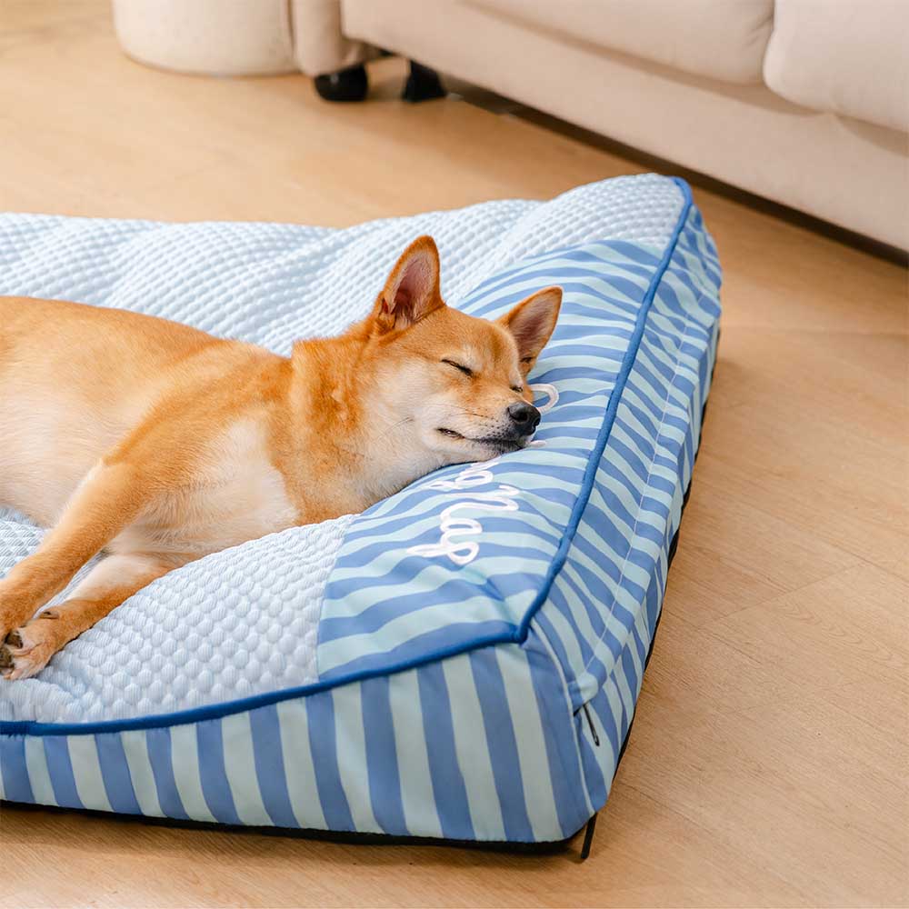 Cama de perros ortopédico de rectángulo lavable de enfriamiento extra grande - siesta de enfriamiento
