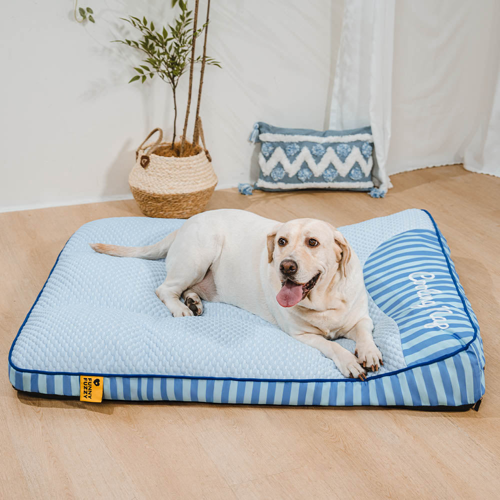 Cama de perros ortopédico de rectángulo lavable de enfriamiento extra grande - siesta de enfriamiento