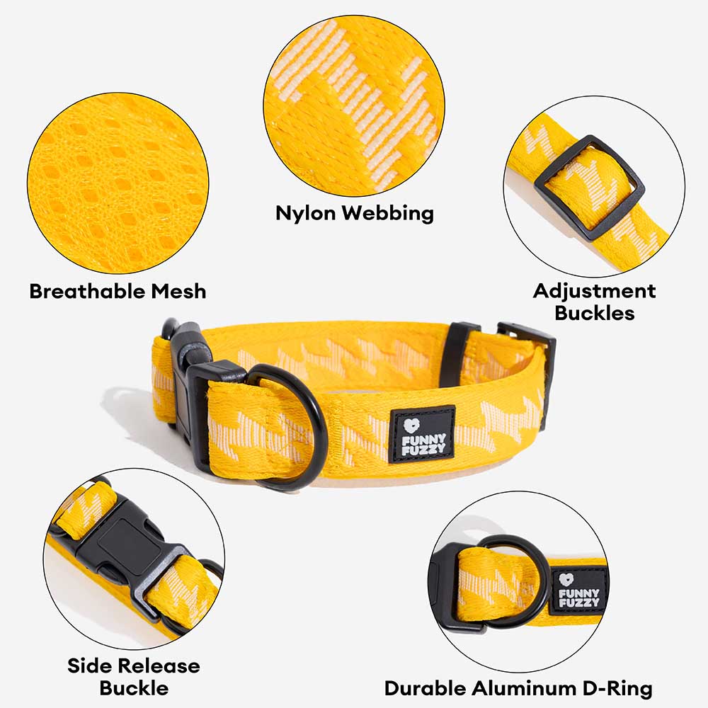 Funnyfuzzy Ajustable Nylon Durable Dog Collar - Flexi Walker
