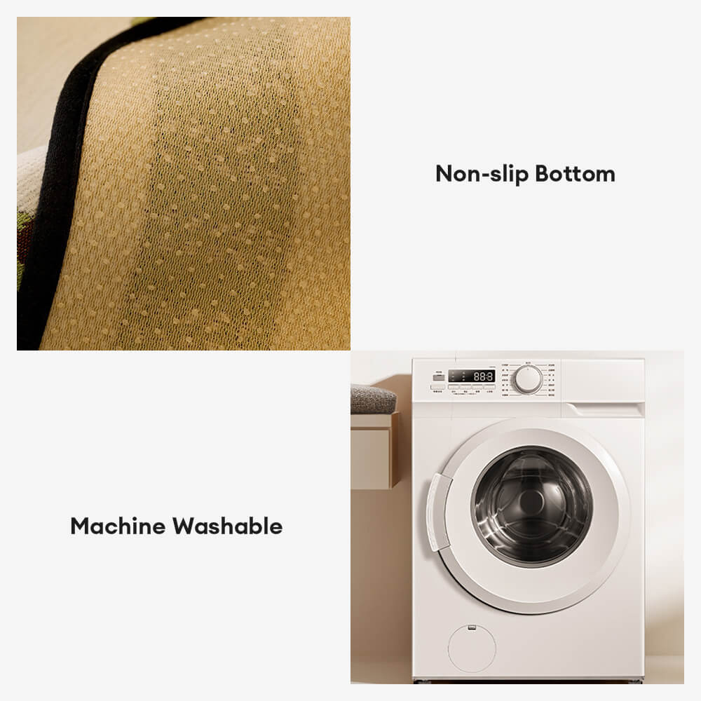 Chenille Scratch-resistant Fabric Pastoral Style Irregular Shaped Non-slip Couch Cover