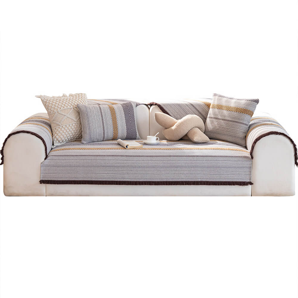 Capacal de sofá de algodón natural clásico