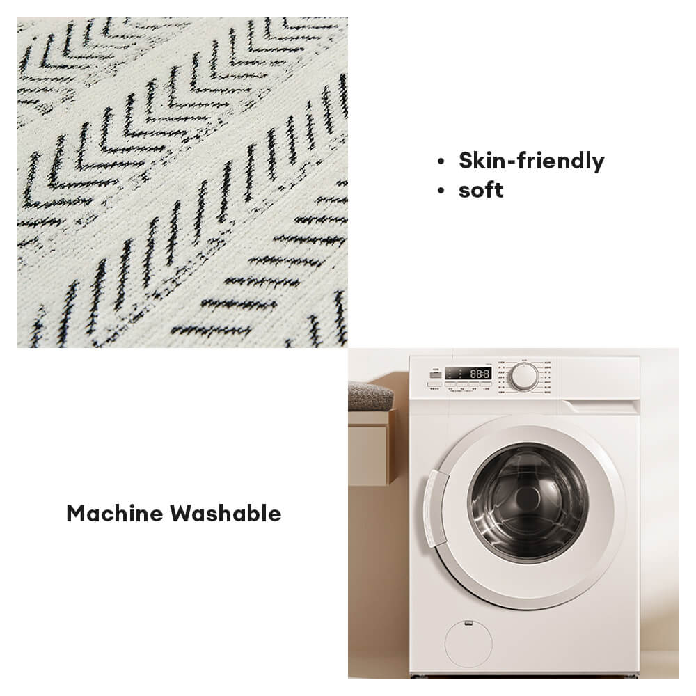 Elegante Herringbone Chenille Textured Throw Couch Tapa