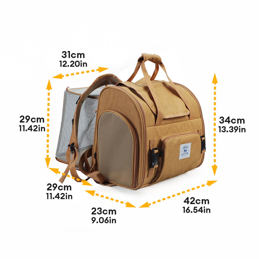 Bolsa de transporte de gatos de viaje de un solo hombro de hombro ampliable