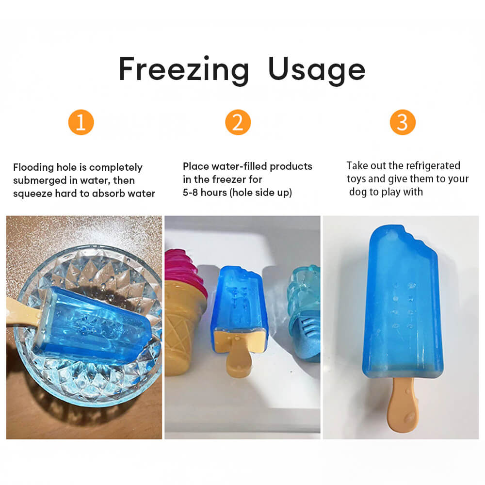 Juguete para perros de TPR duradero de la paleta congelable