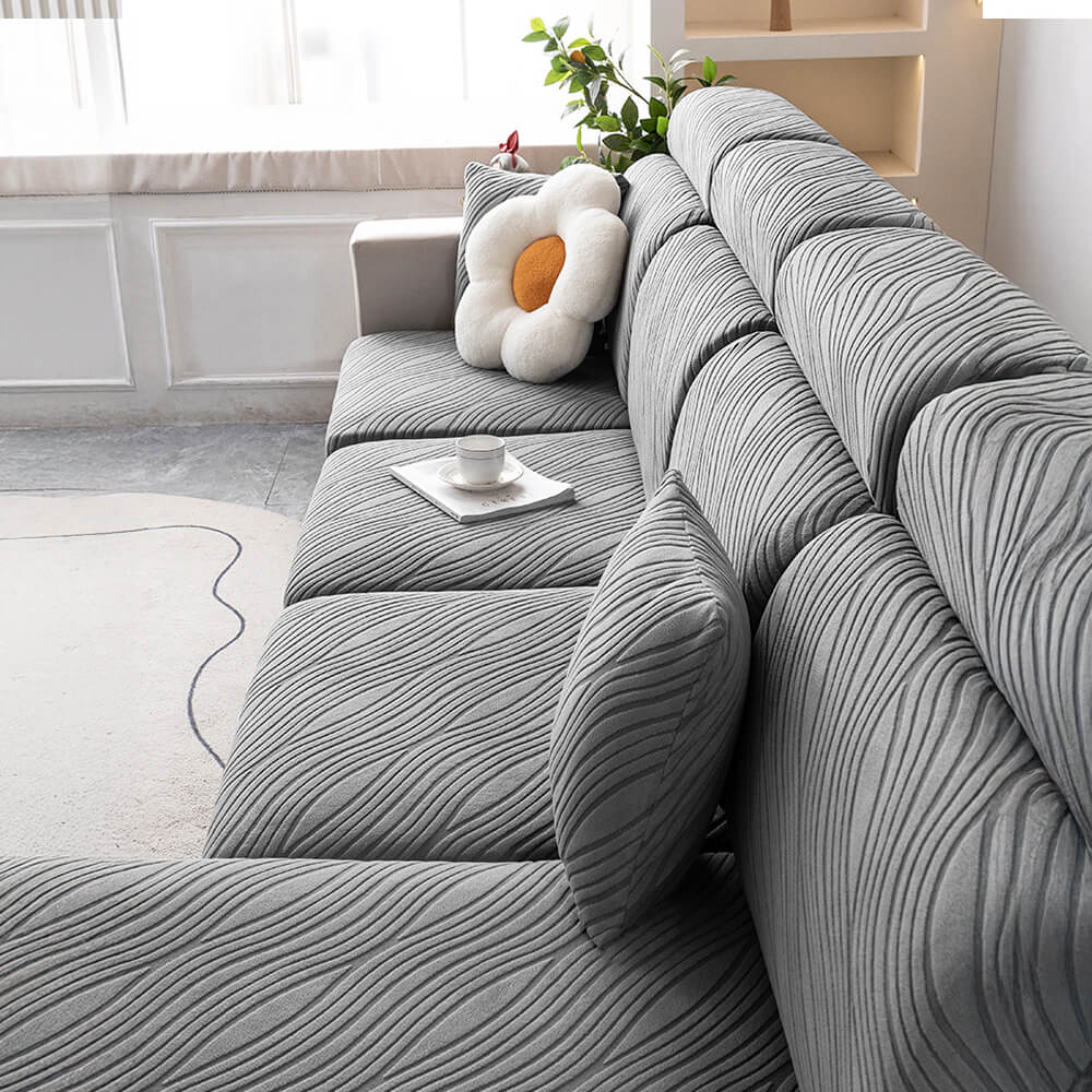 Wave Jacquard Sofa Stretch Anti-Slip Full Wrap Magic Couch Couch Couch