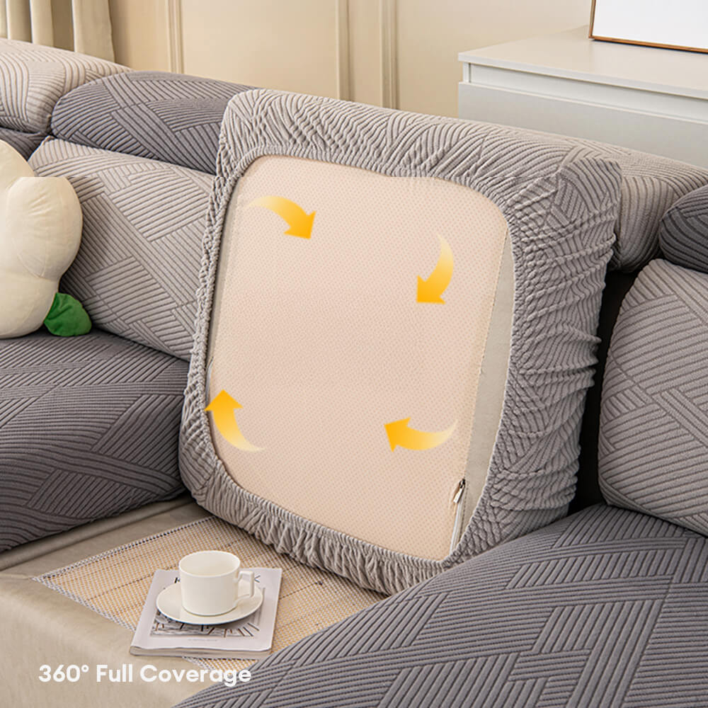 Cubierta de sofá mágica de grazo geométrico moderno