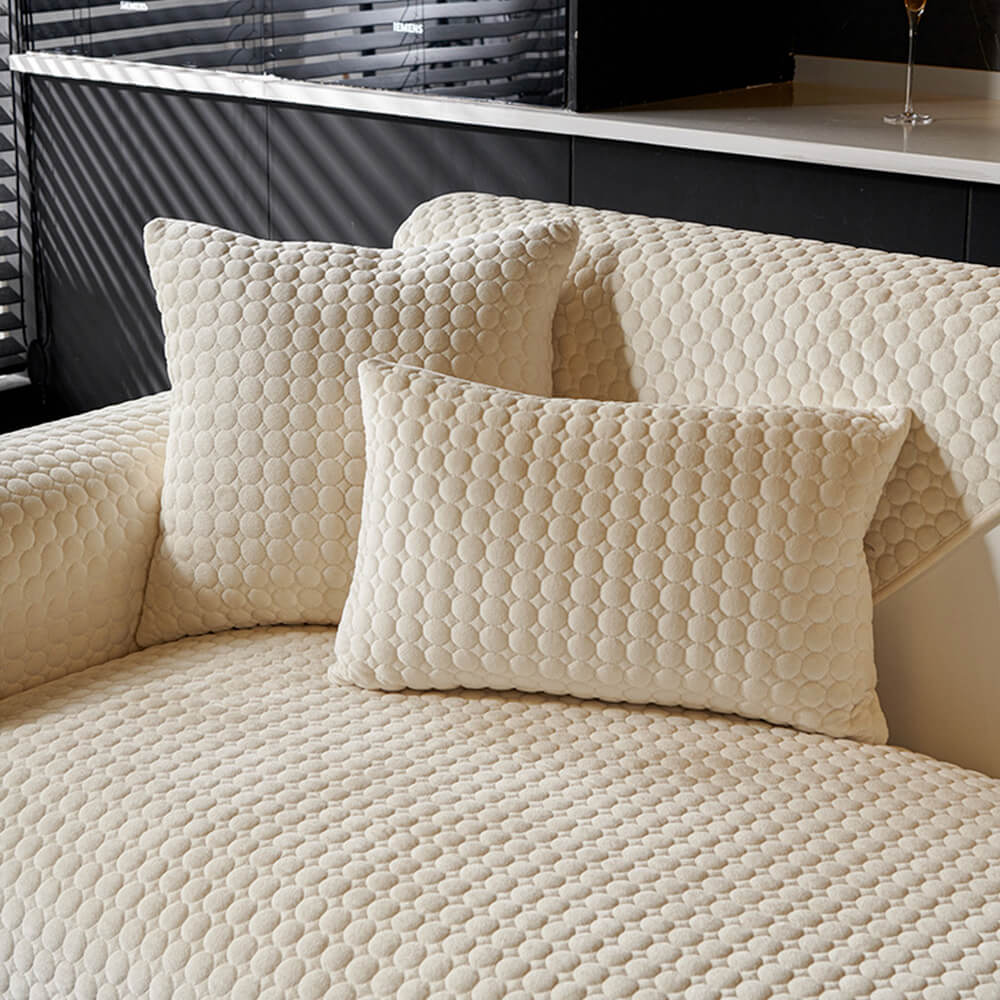 Cubierta de sofá sin deslizamiento transpirable para la humedad del gamuza acolchada